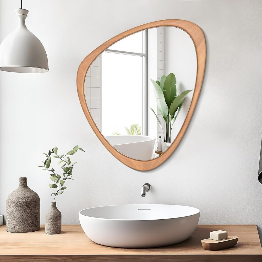 Asymmetrical Mirror, Irregular Wall Mirror for Bathroom, Wall Mirrors Decorative